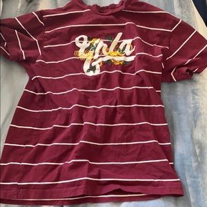 Young & Reckless LA striped t shirt